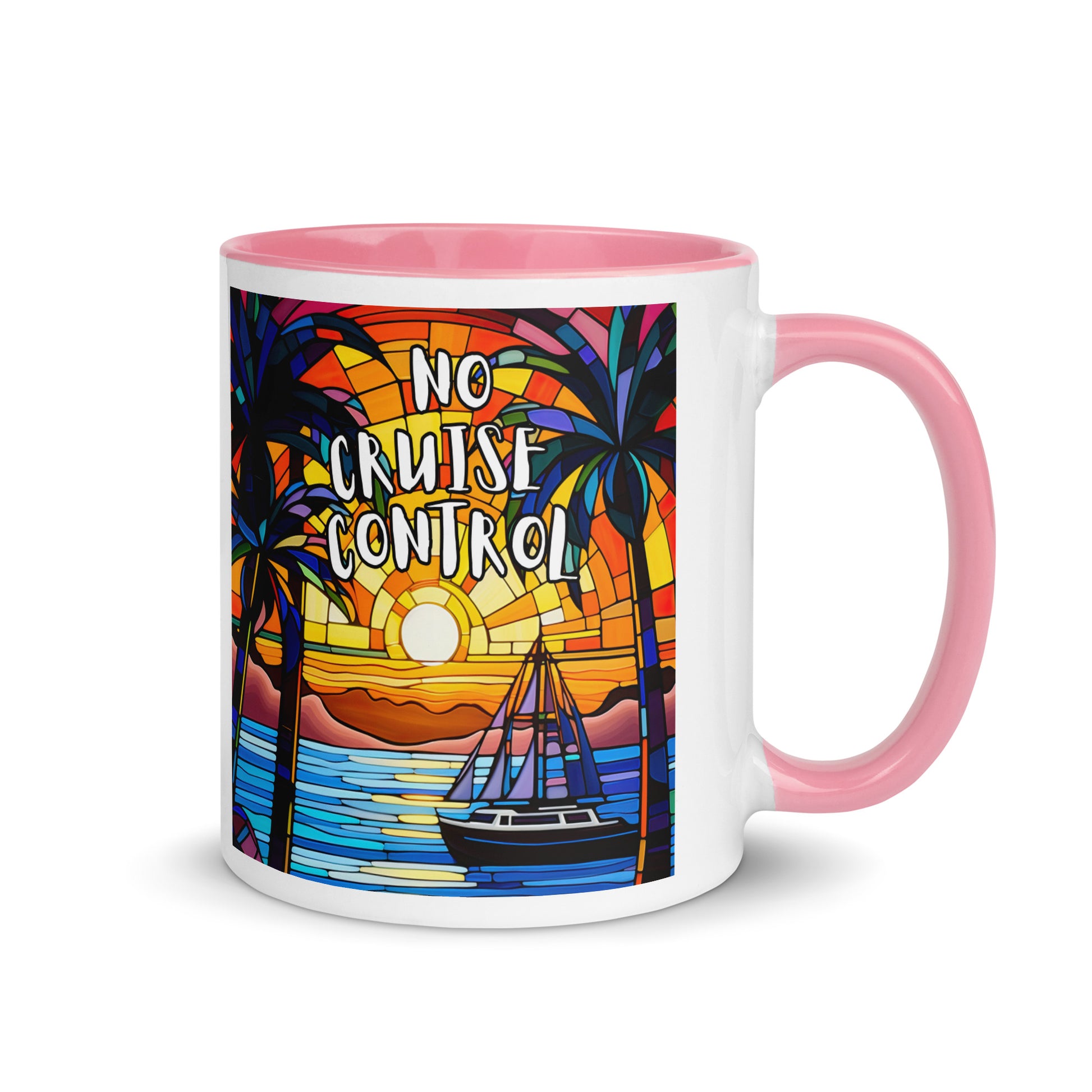 On/No Cruise Control Mug with Color Inside - Sunshine on the Seas