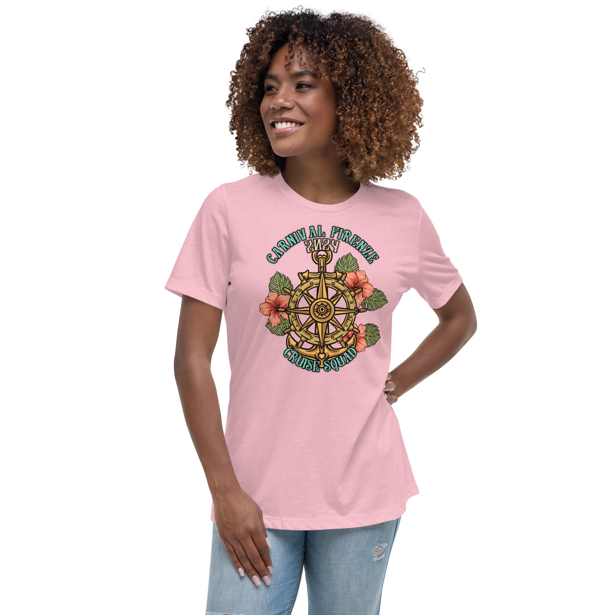 Carnival Firenze Cruise Squad 2024 Women's Relaxed T-Shirt